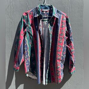 Vintage Red Rover Brand Western Long Sleeve Button Down Size MD